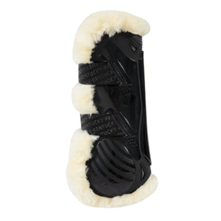 Vegan Sheepskin Tendon Boots Bamboo Elastic