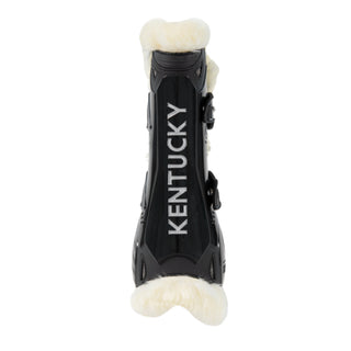 Vegan Sheepskin Tendon Boots Bamboo Elastic