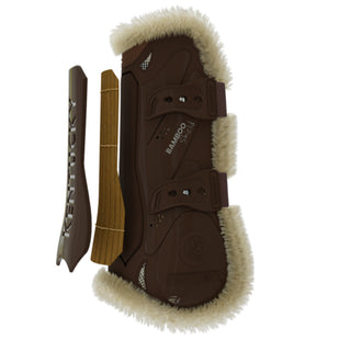 Vegan Sheepskin Tendon Boots Bamboo Elastic